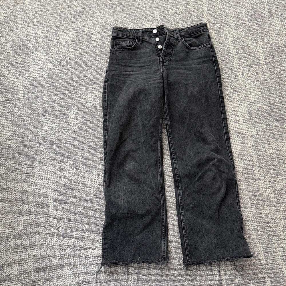 Zara Charcoal Straight Leg Women's Jeans